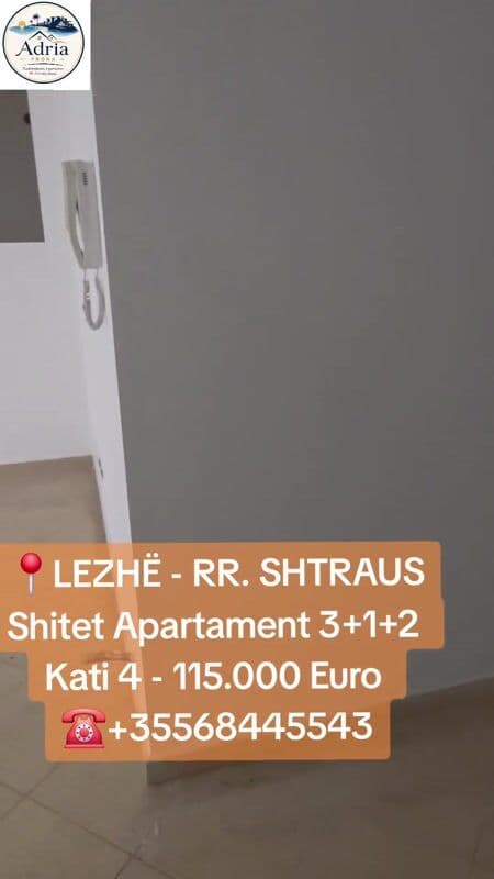 📍 Lezhë, shitet apartament 3+1