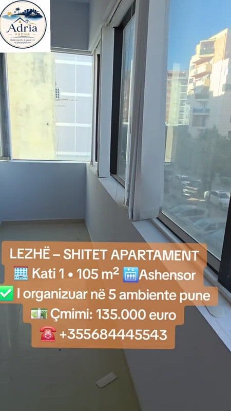 Shitet Apartament – Kati 1 Lezhë
