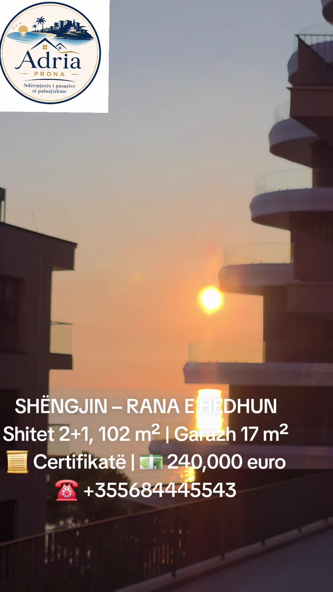 SHITET APARTAMENT 2+1 – RANA E HEDHUN, SHËNGJIN SHITET APARTAMENT 2+1 – RANA E HEDHUN, SHËNGJIN